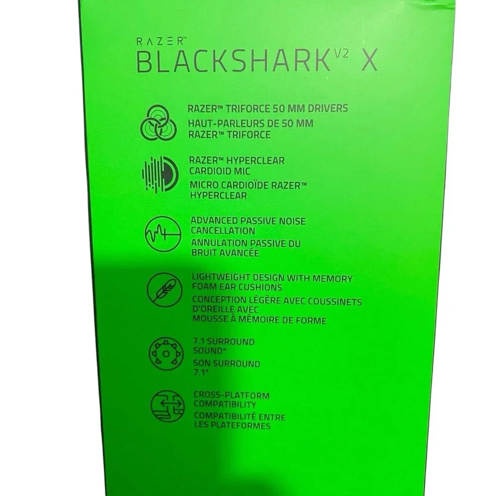 Razer BlackShark V2 X Multi-Platform Wired Esports Headset 7.1 Surround NEW